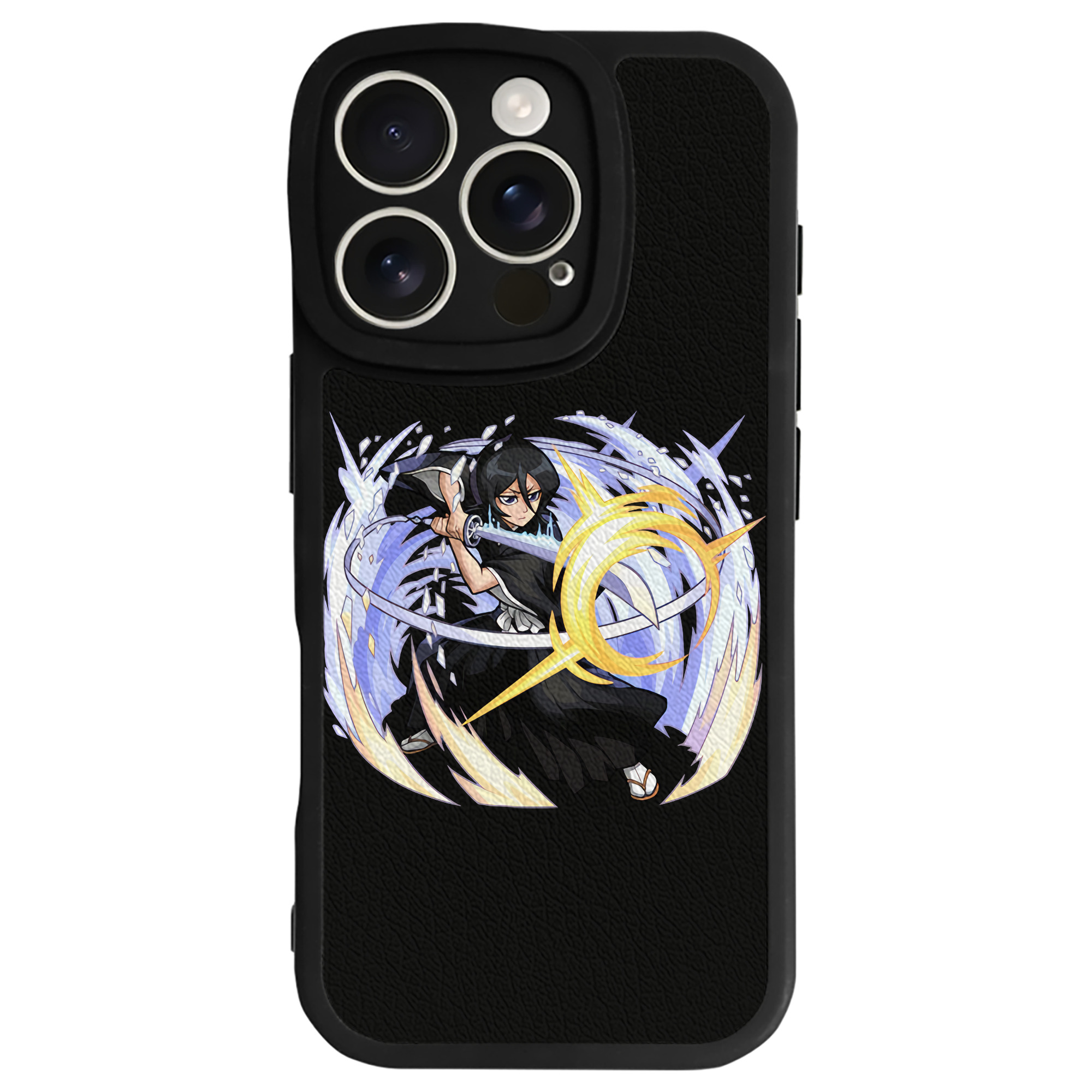 （画像用） ブリーチ 朽木ルキア BLEACH Kuchiki Rukia 【iPhone 16シリーズ対応】シリコンスマホケース（レザー調） 材質：シリコン